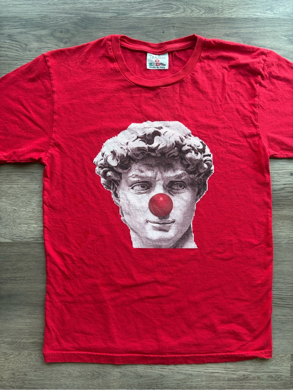 Vintage David with a Red Clown Nose Single-stitch Tee Sz.S